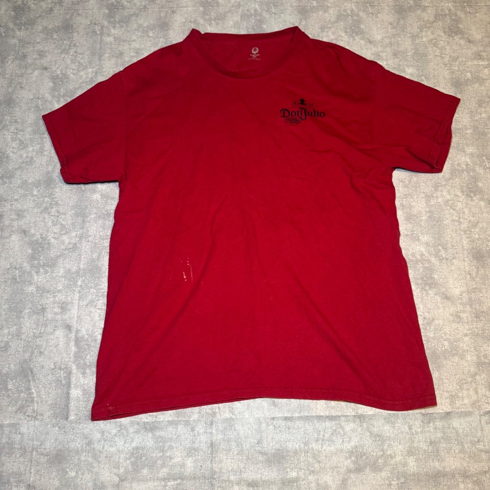 Don Julio Tequila Tortilla Flats Providence RI Red Graphic T-Shirt Mens Large